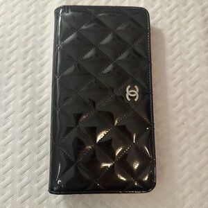 Authentic Chanel Black Quilted Wallet